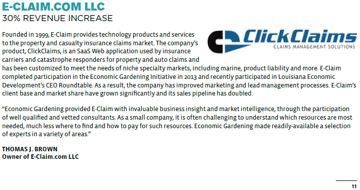 E-Claim Featured in Louisiana Economic Quarterly (Q2 2015 ...