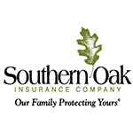 Southern Oak Insurance Company logo with tagline reading "Our Family Protecting Yours"